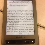 en pleine lecture sur la pocketbook touch lux 2