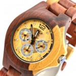 La montre en bois précieux SJ001DUO by essenciel – disponible sur l’e-boutique Dawanda