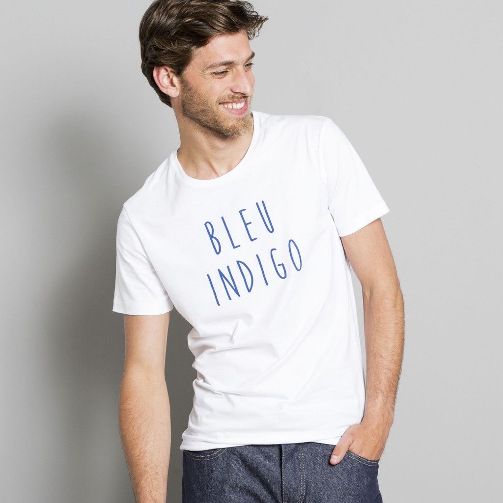 tshirt bleu indigo jules