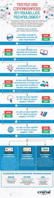 Infographie Crucial.fr - Etre geek, un atout
