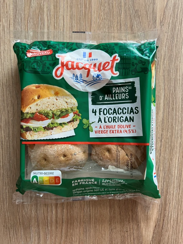 Focaccia à l'origan Jacquet. Pour réaliser de délicieux sandwiches en pique-nique