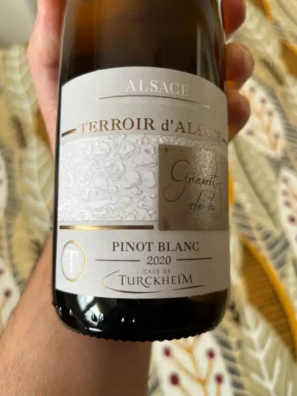 pinot blanc granit 2020 - cave de turckheim