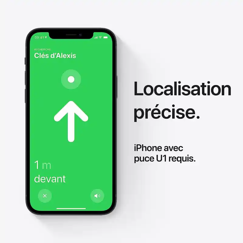 Localisation précise airtag