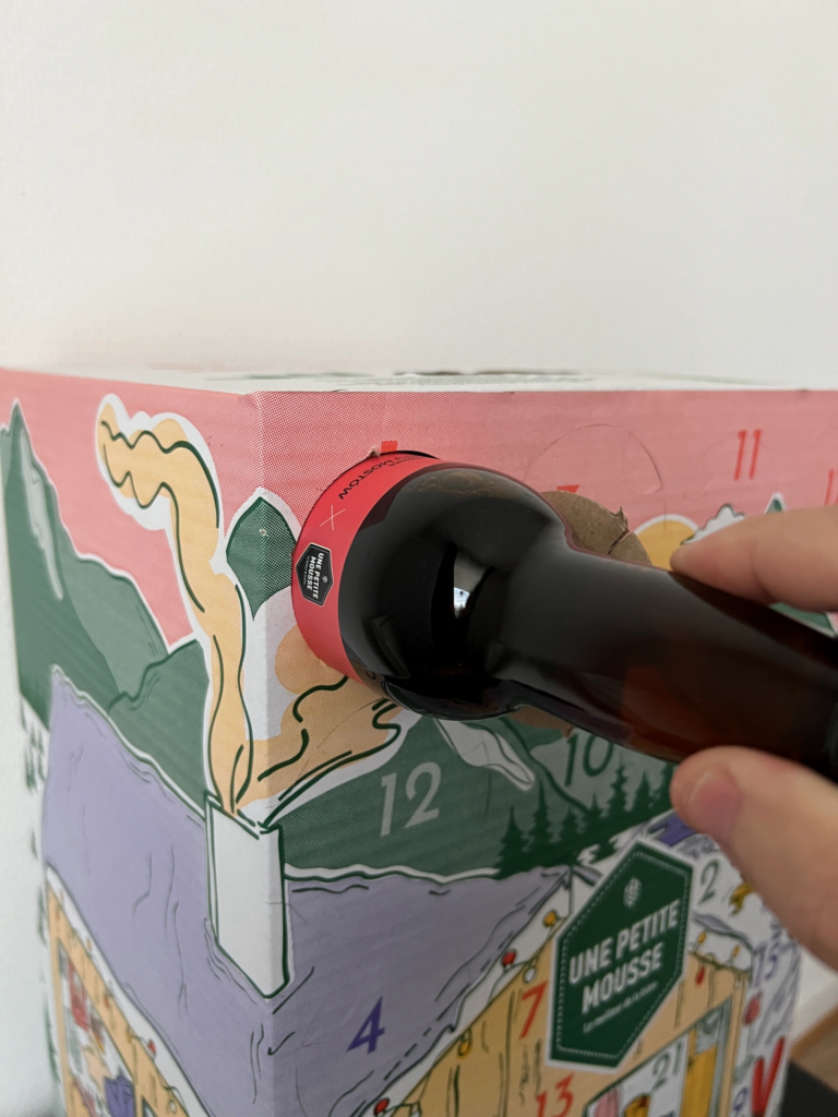 calendrier de l'avent 2023 Une petite mousse - unboxing jour 1